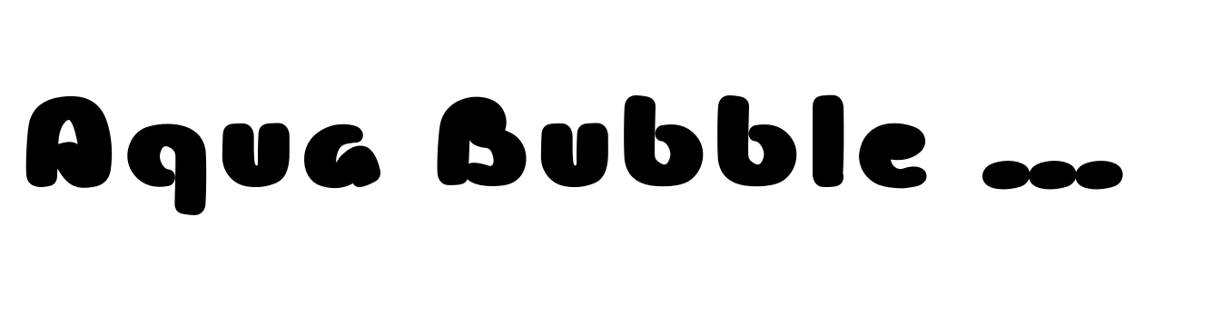 Aqua Bubble Bold
